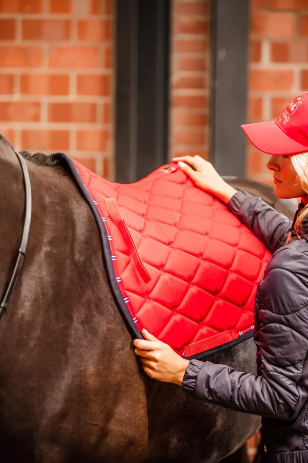 B Vertigo Amory All Purpose Saddle Pad with Monogram Embroidery