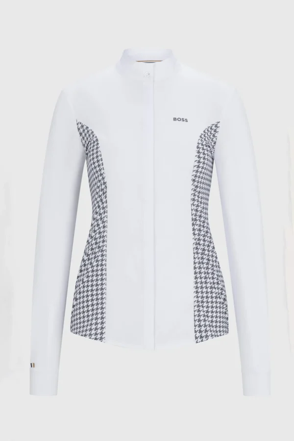 Boss Emma Show Blouse Houndstooth