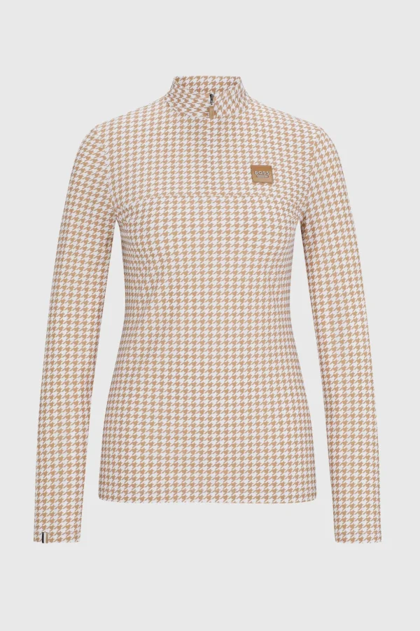 Boss Rachel Training Shirt Houndstooth