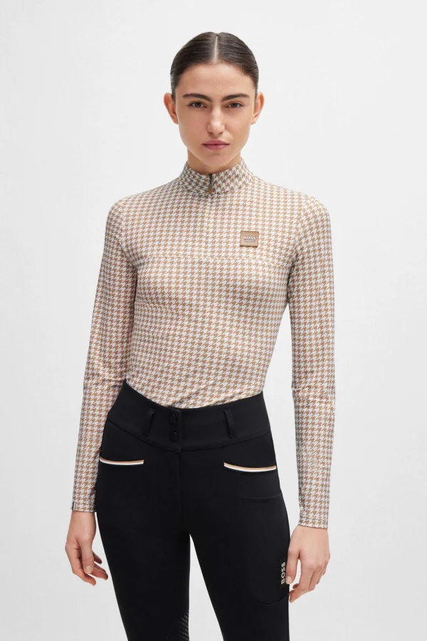 Boss Rachel Training Shirt Houndstooth