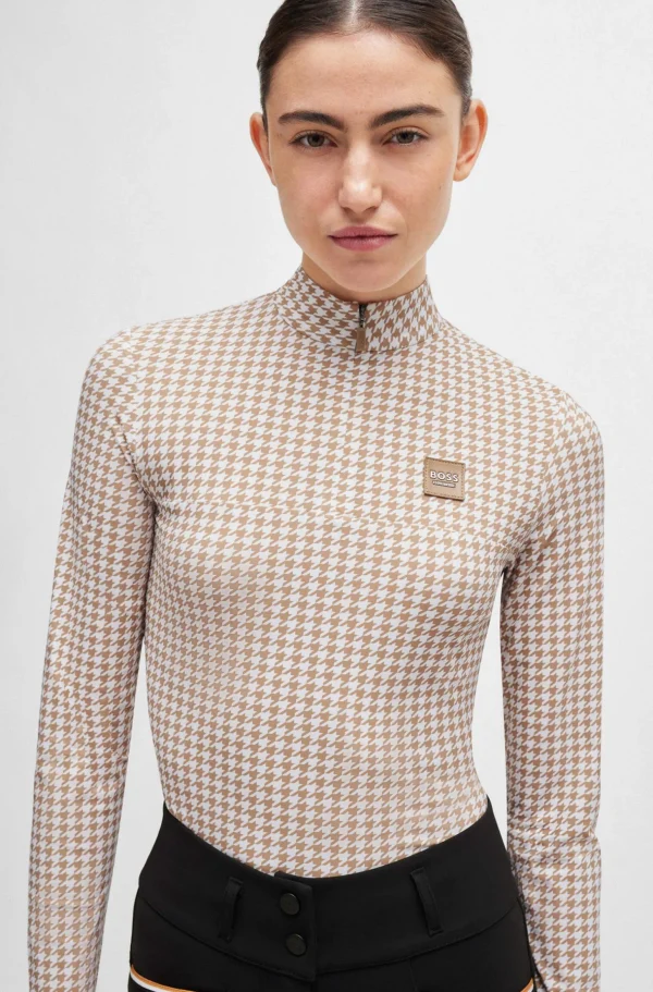 Boss Rachel Training Shirt Houndstooth