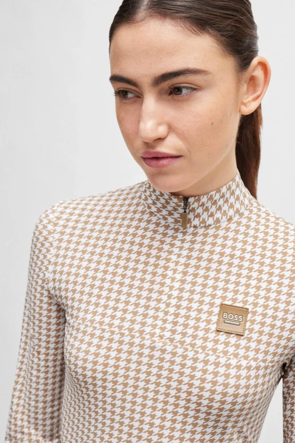 Boss Rachel Training Shirt Houndstooth