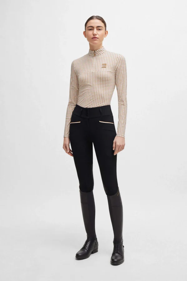 Boss Rachel Training Shirt Houndstooth