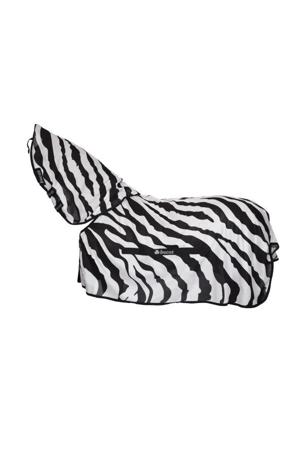 Bucas Buzz-Off Zebra Fly Rug with Detachable Full Neck