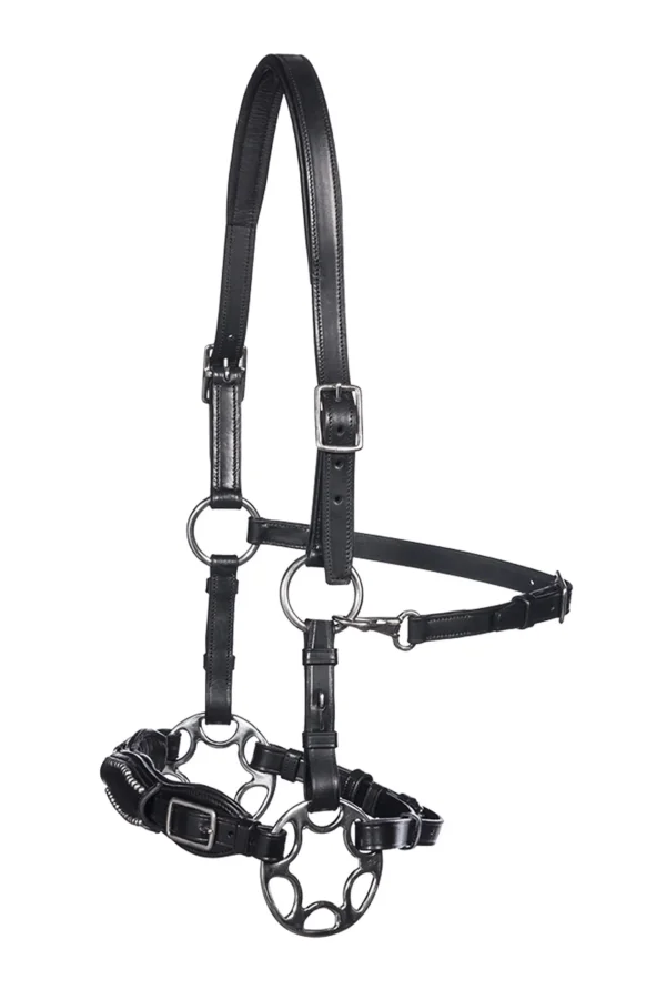 F.R.A. Freedom Riding Articles Miranti Hackamore (System 2) Leather, Jaw Straps, w/ Scissors