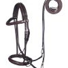 F.R.A. Freedom Riding Articles Ulan Bitless Bridle (System 5) Leather w/ Leather Reins