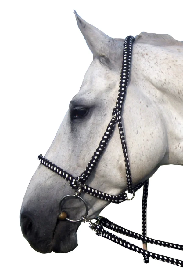 F.R.A. Freedom Riding Articles Gregor Halter-bridle Cotton Reins Included