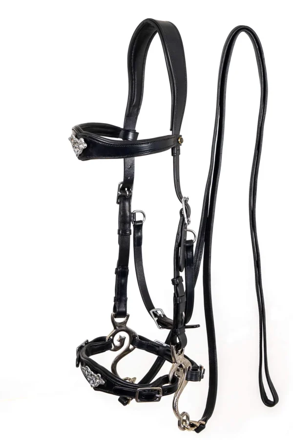 F.R.A. Freedom Riding Articles Imperial Hackamore Bridle With Reins (System 2)