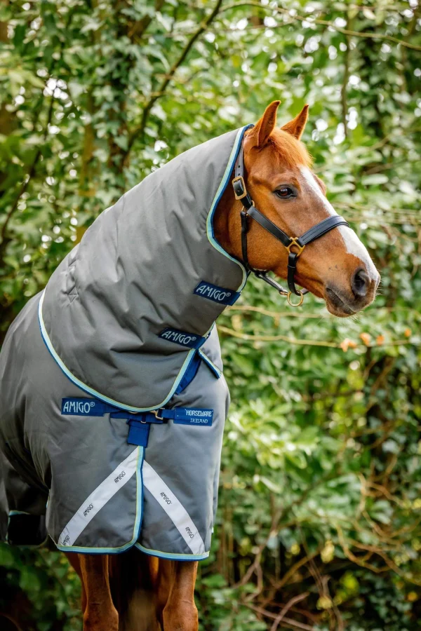 Horseware Amigo Bravo 12 Plus Turnout Rug With Detachable Neck, 400g