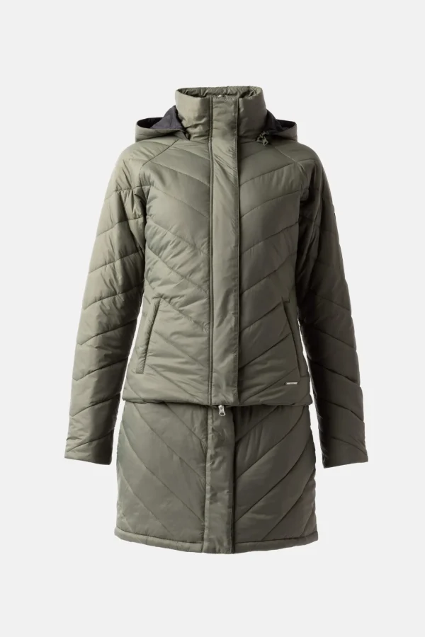 Horze Aurora Padded Parka Riding Riding Jacket with Removable Skirt