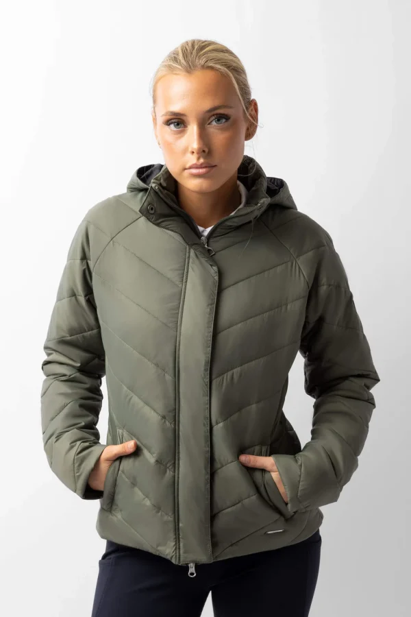 Horze Aurora Padded Parka Riding Riding Jacket with Removable Skirt