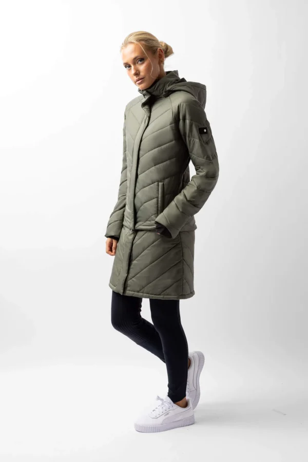 Horze Aurora Padded Parka Riding Riding Jacket with Removable Skirt