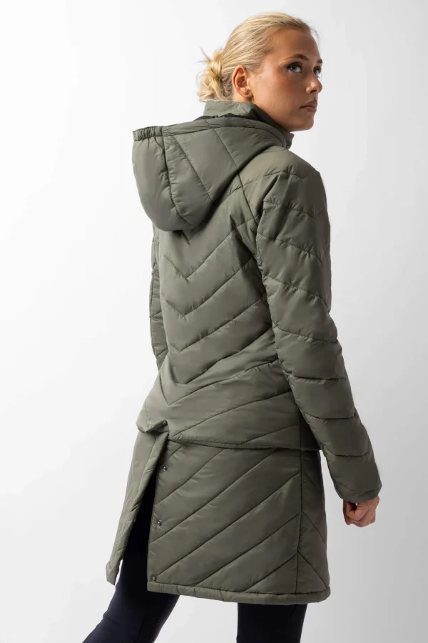 Horze Aurora Padded Parka Riding Riding Jacket with Removable Skirt