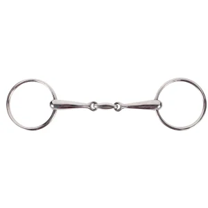 Horze Double-Jointed Loose Ring Snaffle, 16mm