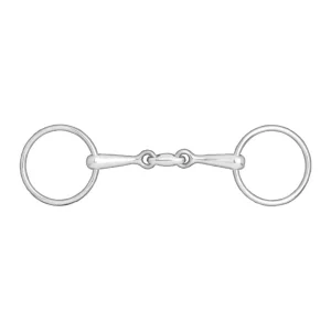 Horze Double-Jointed Loose Ring Snaffle, 14mm