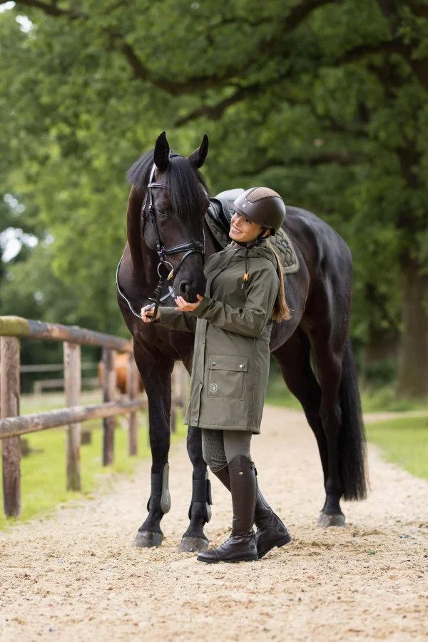 Horze Elise Raincoat with Padded Lining