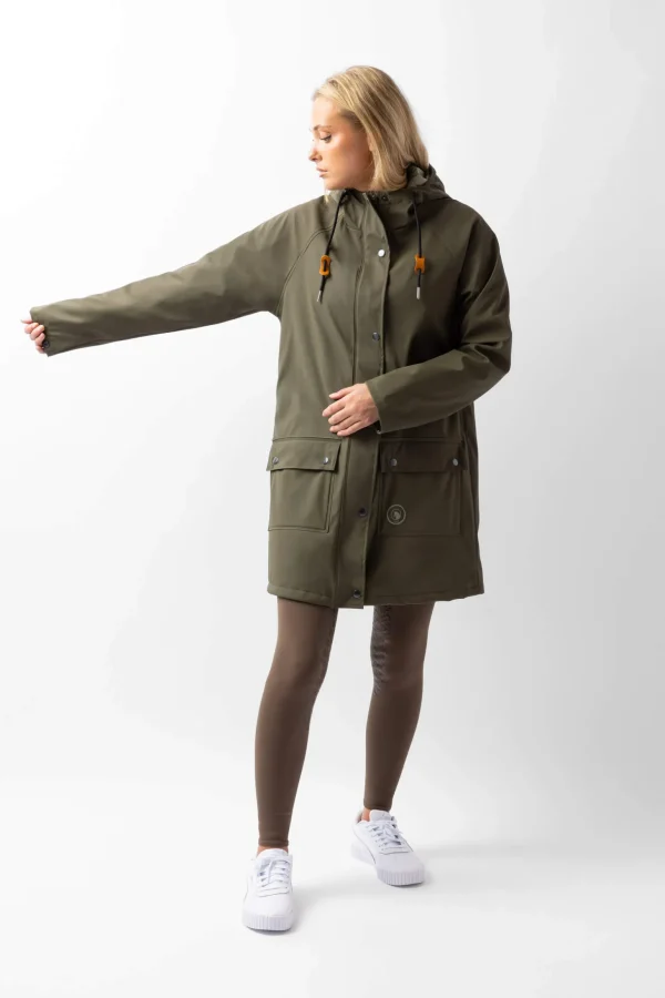 Horze Elise Raincoat with Padded Lining