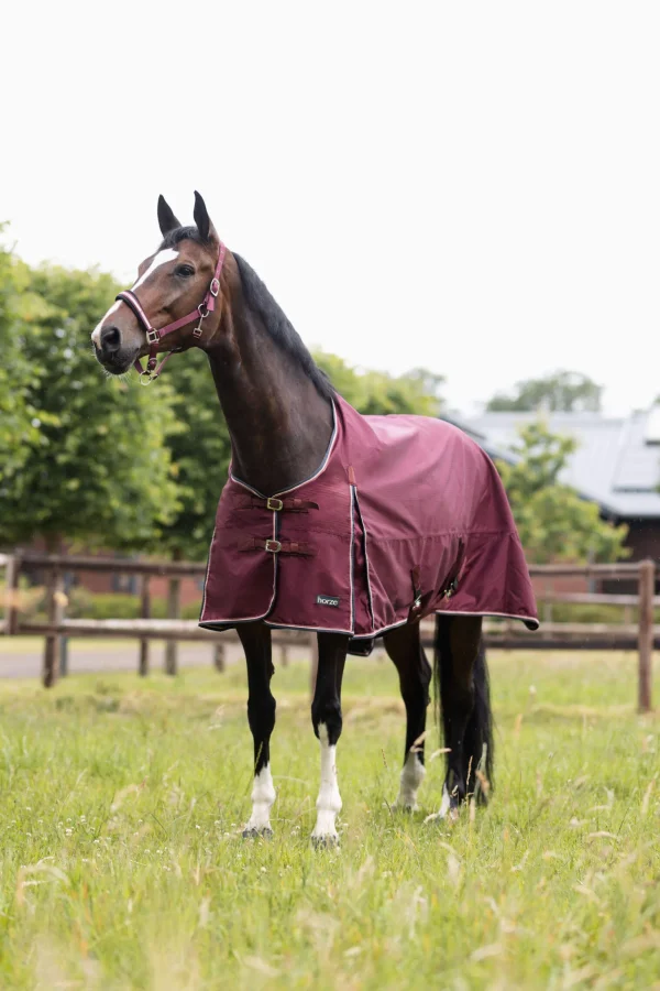 Horze Glasgow Turnout Rug with Fleece Lining and Reflective Accents, 0g