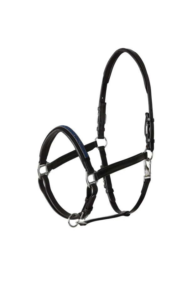 Horze Leather Halter with Crystal Nose Band