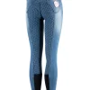 Horze Poppy Kids Denim Silicone Full Seat Breeches