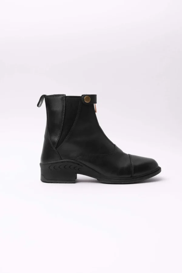 Horze Rose Leather Jodphur Boots with Front Zipper