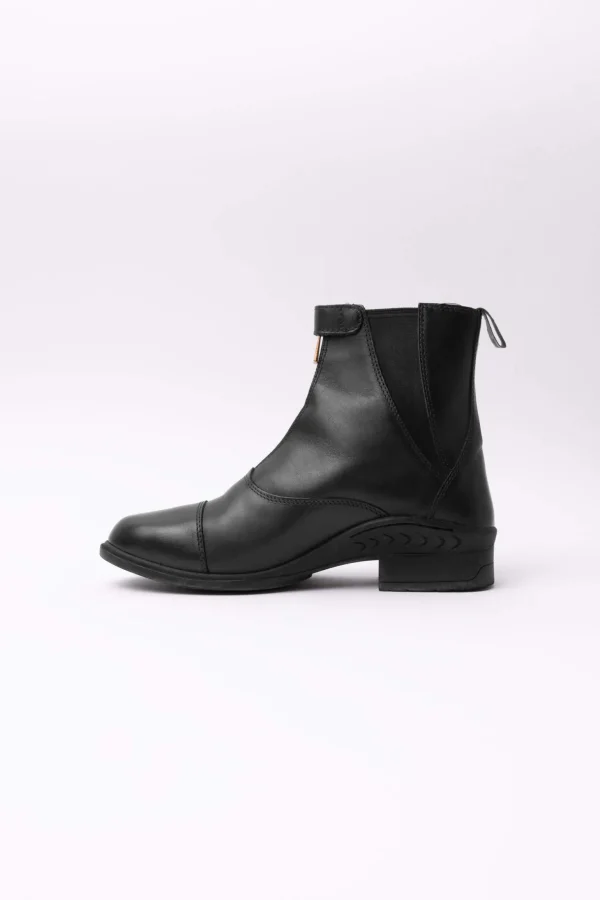 Horze Rose Leather Jodphur Boots with Front Zipper