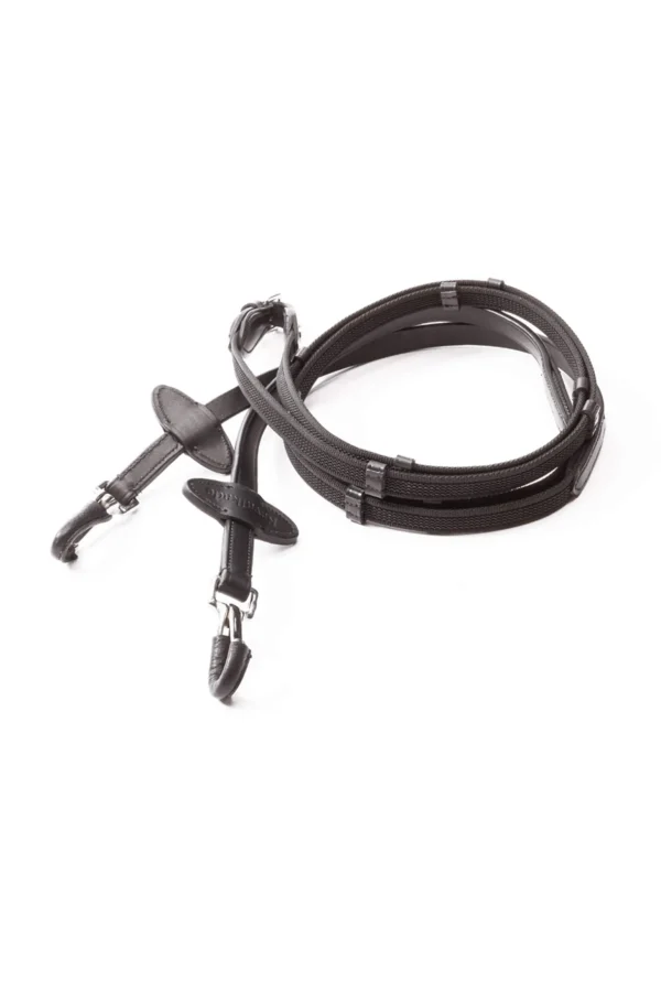 Kavalkade Silent Rubberised Reins with Snap