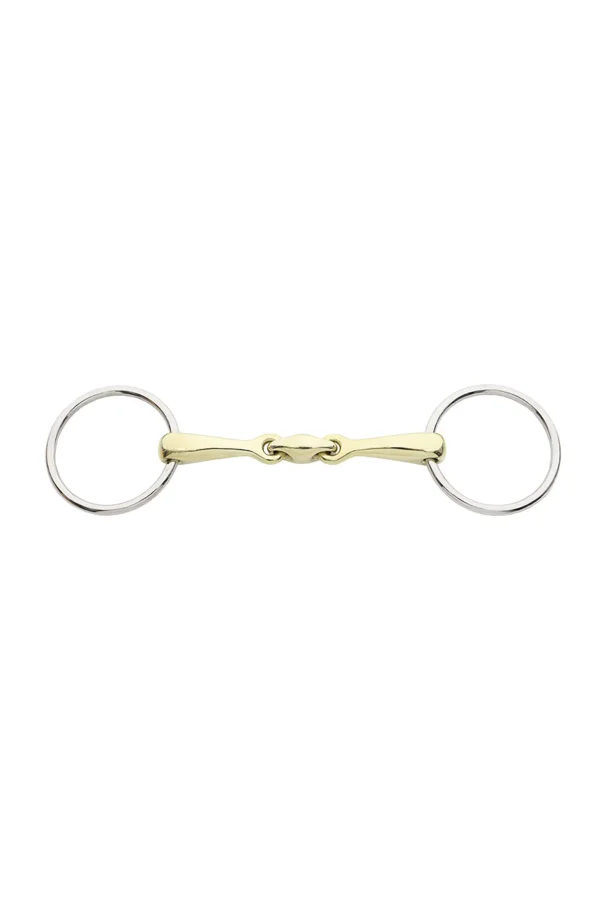 Kavalkade Snaffle bit, double jointed KavalBits, 145mm