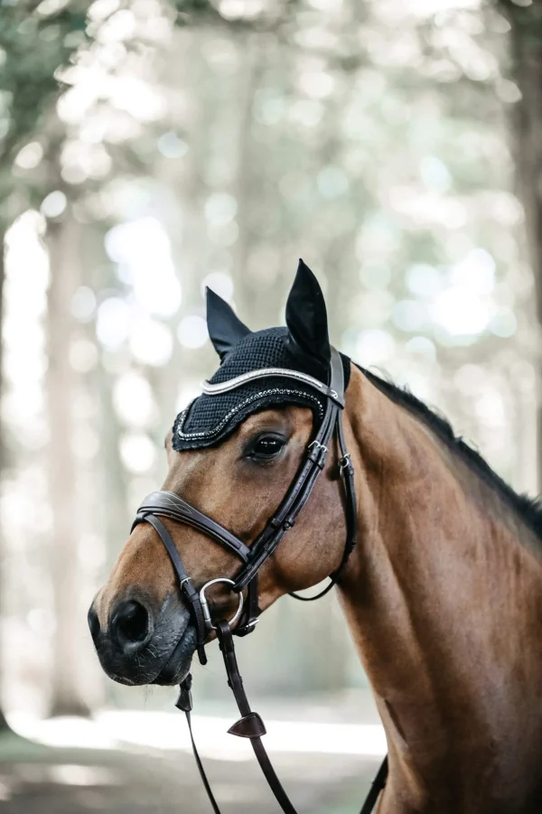 Kentucky Horsewear Fly Veil Wellington Stone & Pearl