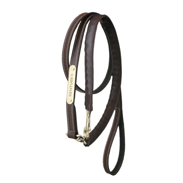 Kentucky Horsewear Leather Covered Chain Lead