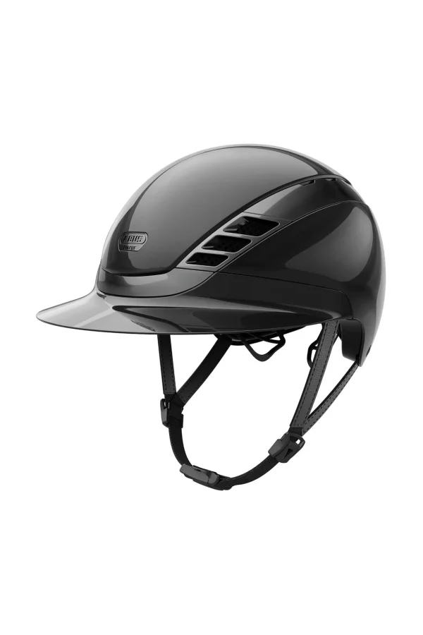 Pikeur Abus AirLuxe Chrome Long Visor Riding Helmet