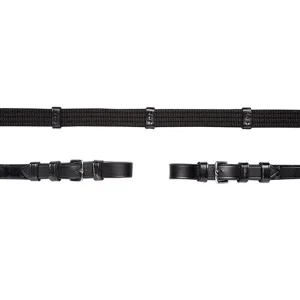 Schockemöhle Sports Web reins with buckles, 5stops,martingale stopper