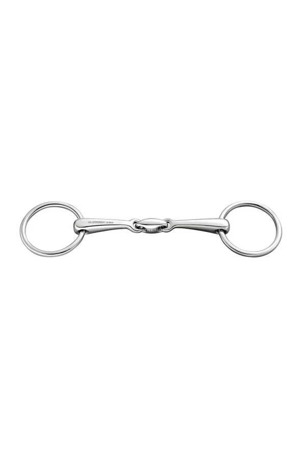 Sprenger Bradoon dbl. Jointed Snaffle, St. St. 14mm