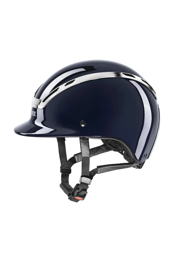 Uvex Exxeed Shiny Chrome Riding Helmet