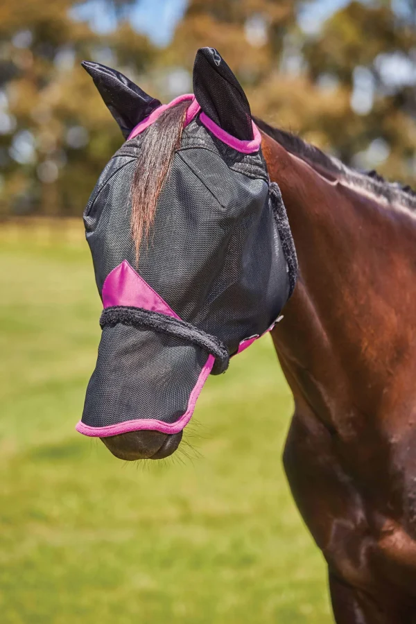 Weatherbeeta Comfitec Deluxe Durable Mesh Mask with Ears and Nose