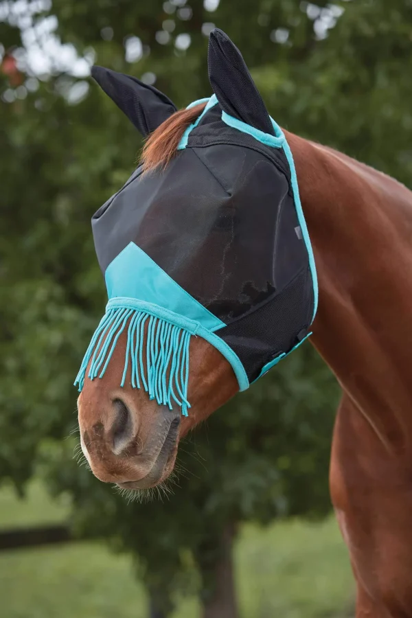 Weatherbeeta Comfitec Deluxe Fine Mesh Mask with Ears & Tassels